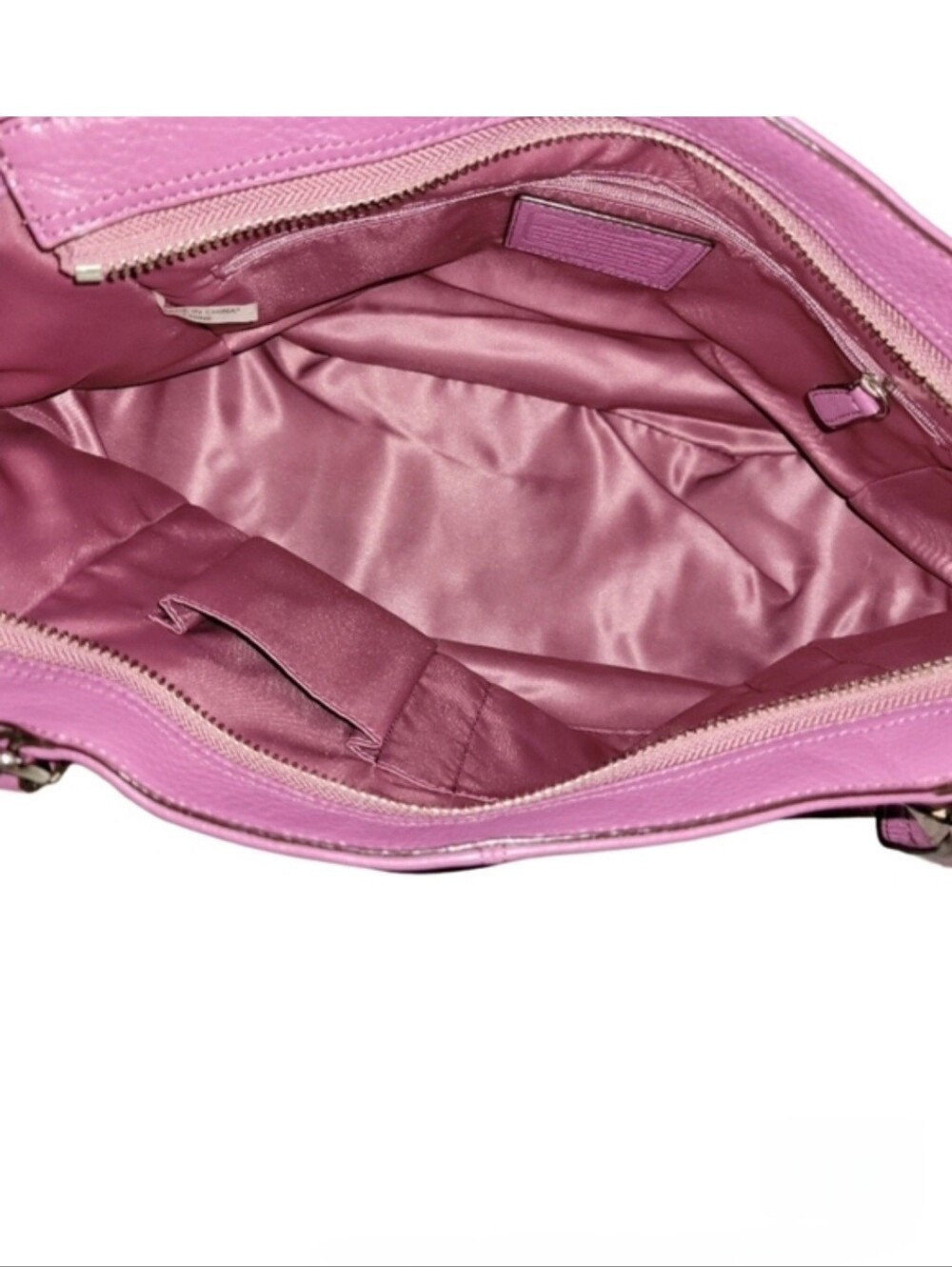 Genuine Coach Park Leather Carrie Bag in Rose with Silver Hardware NWT - Picture 6 of 13